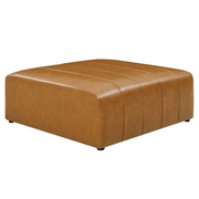 Bartlett Vegan Leather Ottoman - Tan EEI-4401-TAN