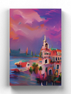 Surreal Port Color Oil Pastels Wrapped Canvas -Image by Shutterstock