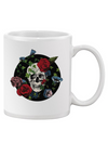 Skull With Plants And Flowers Mug - Image by Shutterstock