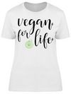 Vegan For Life. Lettering Tee Women's -Image by Shutterstock