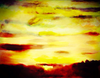 Sleeping Sun Oil Color Abstract Painting