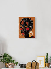 African Woman Art Wrapped Canvas -Image by Shutterstock - Anthro-Pop