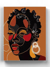 African Woman Art Wrapped Canvas -Image by Shutterstock - Anthro-Pop