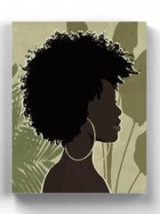 Afro Woman Art Wrapped Canvas -Image by Shutterstock - Anthro-Pop