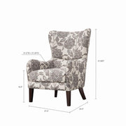 Arianna Swoop Wing Chair,FPF18-0428 - Anthro-Pop