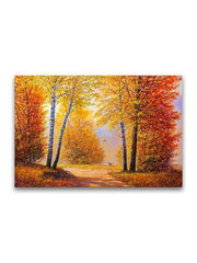 Autumn Trees Oil Painting Poster -Image by Shutterstock - Anthro-Pop