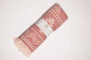 Aztec Red Turkish Towels [Bath & Beach Towel, Picnic Blanket] Premium Cotton Turkish Beach Towel - Lightweight Turkish Bath Towel - Anthro-Pop