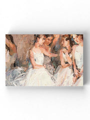 Ballerinas Oil Painting Style Wrapped Canvas -Image by Shutterstock - Anthro-Pop