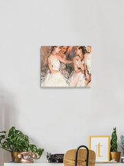 Ballerinas Oil Painting Style Wrapped Canvas -Image by Shutterstock - Anthro-Pop