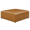 Bartlett Vegan Leather Ottoman - Tan EEI-4401-TAN - Anthro-Pop