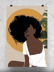 Beautiful Woman Art Poster -Image by Shutterstock - Anthro-Pop