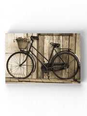 Black Bicycle Wrapped Canvas -Image by Shutterstock - Anthro-Pop