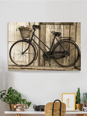 Black Bicycle Wrapped Canvas -Image by Shutterstock - Anthro-Pop