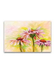 Echinacea Oil Painting Poster -Image by Shutterstock - Anthro-Pop