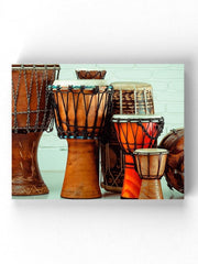 Ethnic Drums Wrapped Canvas -Image by Shutterstock - Anthro-Pop