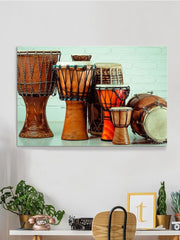 Ethnic Drums Wrapped Canvas -Image by Shutterstock - Anthro-Pop