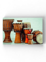 Ethnic Drums Wrapped Canvas -Image by Shutterstock - Anthro-Pop