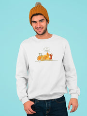 Go Vegan Turkey Cartoon Sweatshirt Men's -Image by Shutterstock - Anthro-Pop