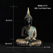 Handmade Buddhism Hindu Fengshui Figurine Meditation - Anthro-Pop