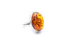 Handmade Oval Amber Ring - Anthro-Pop