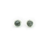 Handmade Sterling Silver Black Moonstone Nests | Stud Posts Earrings | June Birthstone | Eco-Friendly Jewelry | Hypoallergenic & Nickel-Free | Natural Stone - Anthro-Pop