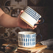 Japanese Style Hand Painted Ceramic Mugs - Anthro-Pop