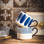 Japanese Style Hand Painted Ceramic Mugs - Anthro-Pop