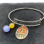 Let Ohio Women Vote Amethyst Charm Bracelet - Anthro-Pop