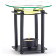 Matte Black Modern Oil Warmer - Anthro-Pop