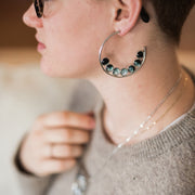 Moon Phase Hoop Earrings - Anthro-Pop