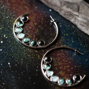 Moon Phase Hoop Earrings - Anthro-Pop