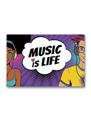 Music Is Life Poster -Image by Shutterstock - Anthro-Pop