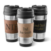 Personalized Vegan Leather Wrapped Tumbler - Stainless Steel - 16 oz. - Anthro-Pop