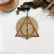 Set of 6 Harry Potter Wooden Coasters - Handmade Gift - Housewarming - Wood Kitchenware - Anthro-Pop